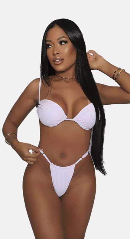 Conjunto Colômbia com Calcinha de Regulagem Branco